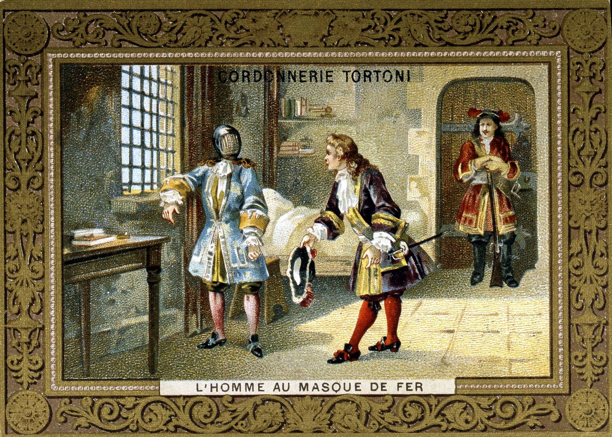 Mężczyzna z żelaznymi zamkami maski w więzieniu św. Małgorzaty — Chromo szewca Tortoniego autorstwa Unknown artist