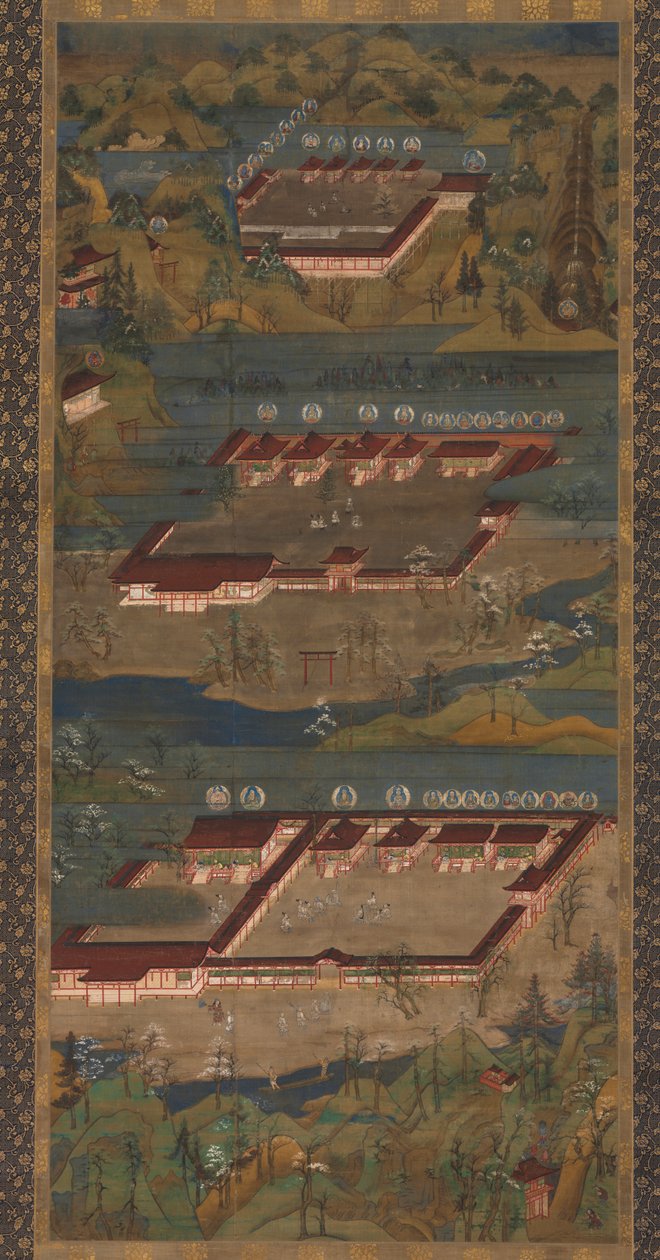 Mandala Trzech Świątyń w Kumano autorstwa Unknown artist