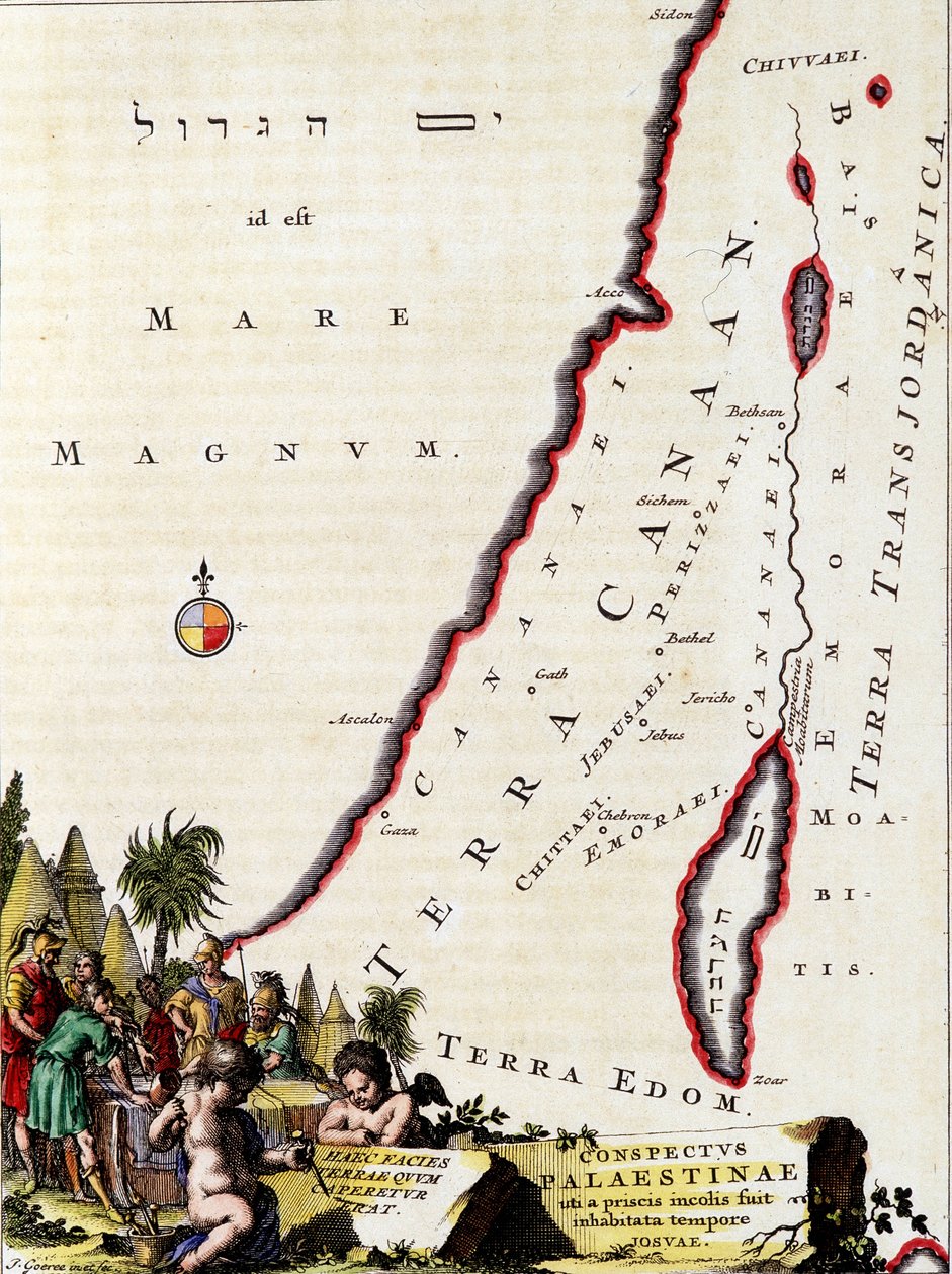 Mapa Kanaanu - w "Palestyna" Adriana Relandi autorstwa Unknown artist