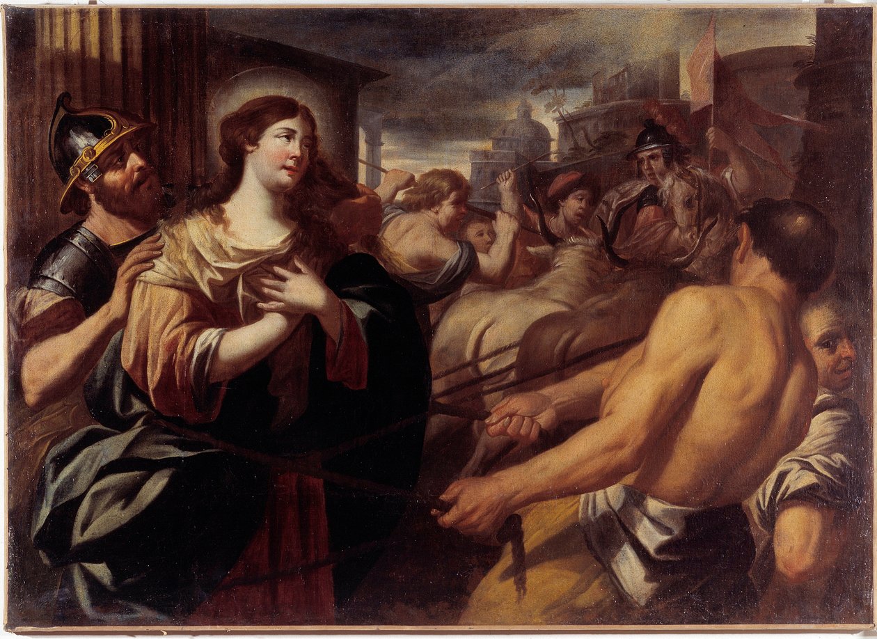 Męczeństwo św. Łucji (olej na płótnie) autorstwa Unknown artist