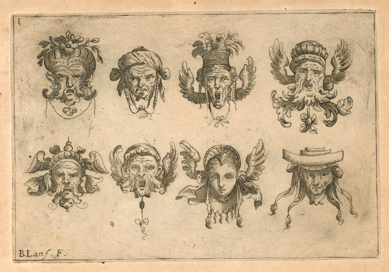 Mascarons autorstwa Unknown artist