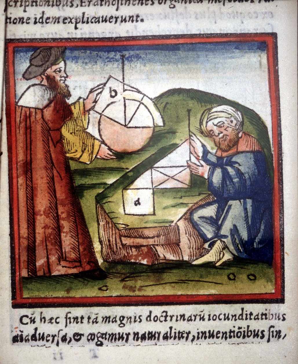Matematycy. Rękopis z XV wieku. autorstwa Unknown artist