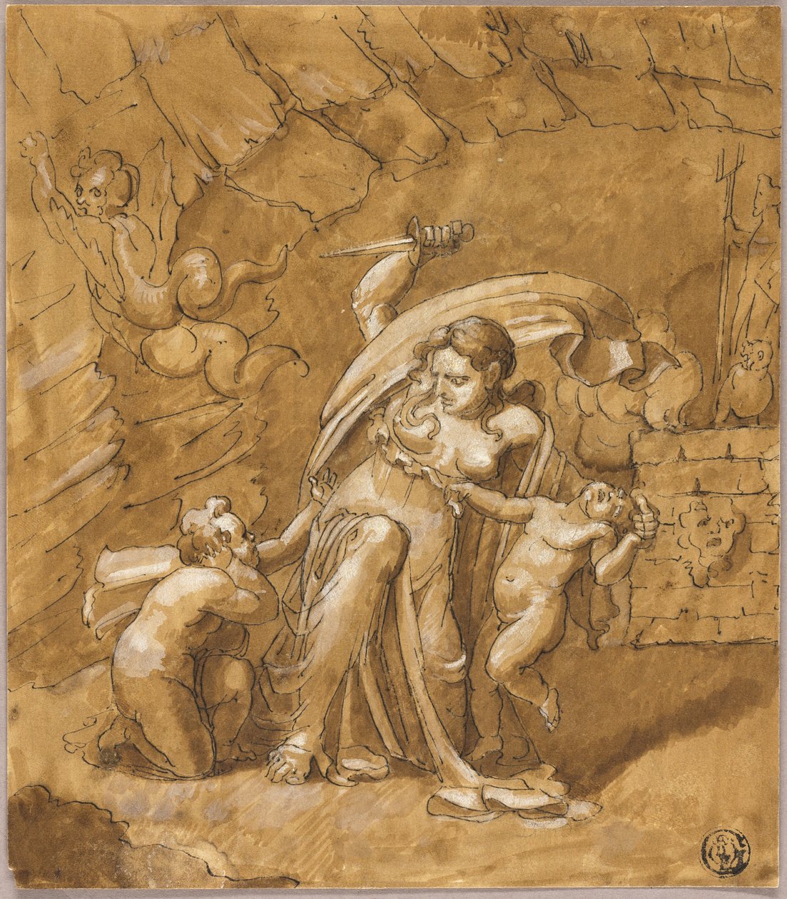 Medea zabijająca swoje dzieci autorstwa Unknown artist