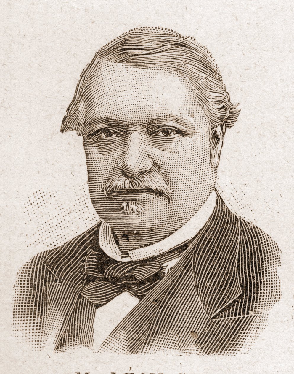 Członkowie Akademii Francuskiej w 1895 r.: portret Leona Saya (1826-1896), francuskiego ekonomisty i polityka. autorstwa Unknown artist
