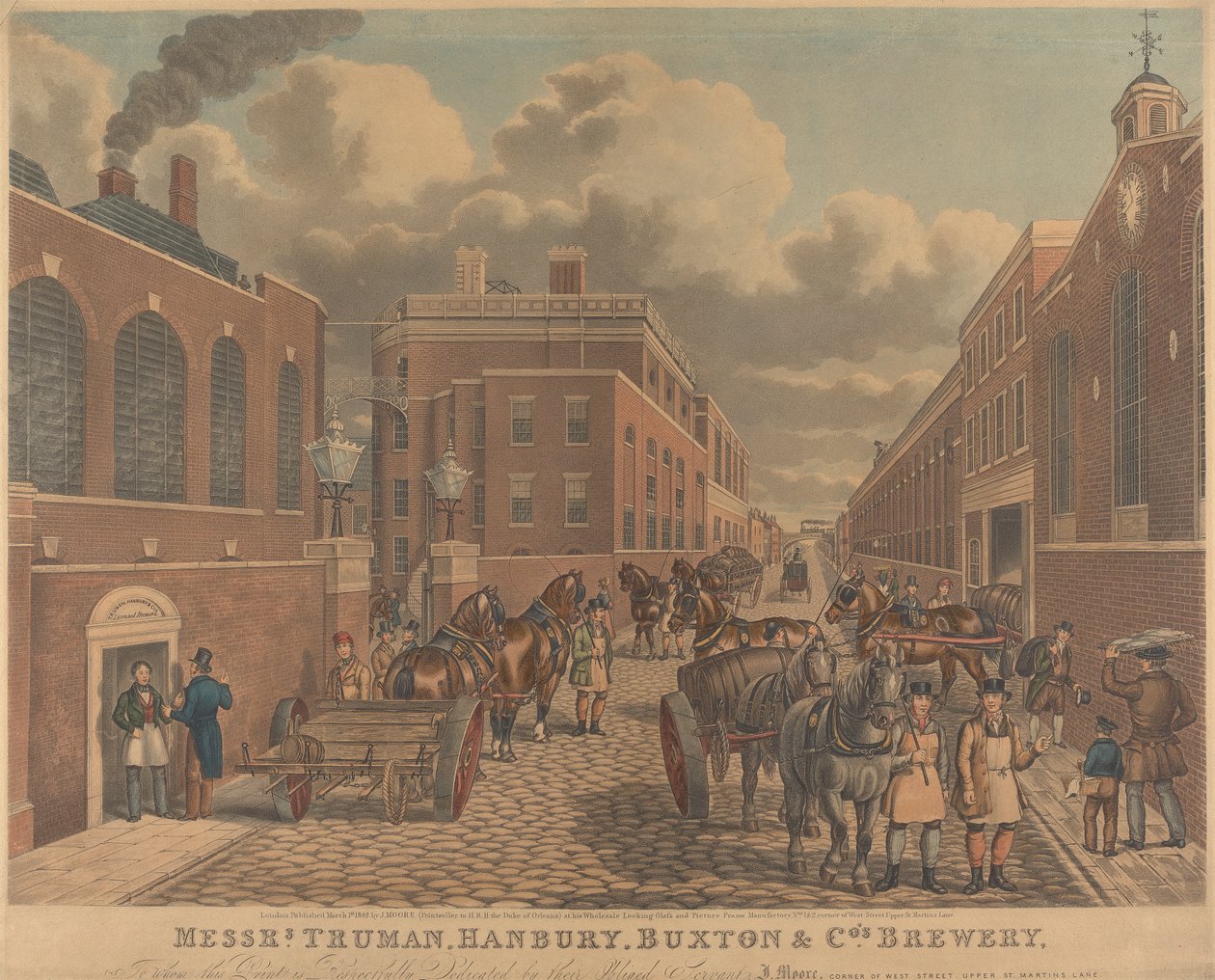 Panowie Truman, Hanbury, Browar Buxton & Co., Spitalfields autorstwa Unknown artist