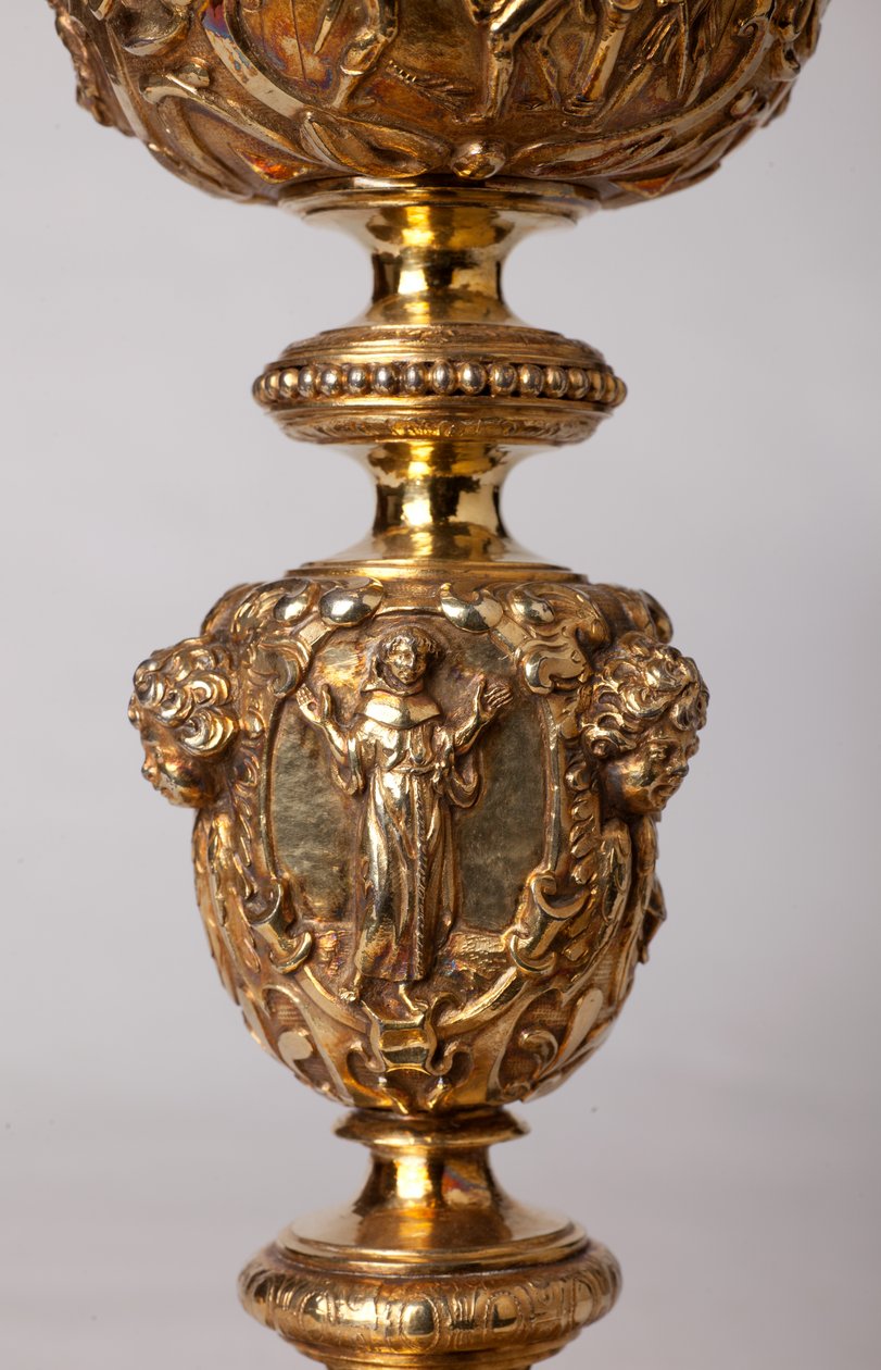 Kowalstwo. Kielich. Dar kanonika A. Le Vaillanta de la Bassarderie, dziekana kapituły katedralnej 1726-1758. XVIII wiek. Szczegół. autorstwa Unknown artist