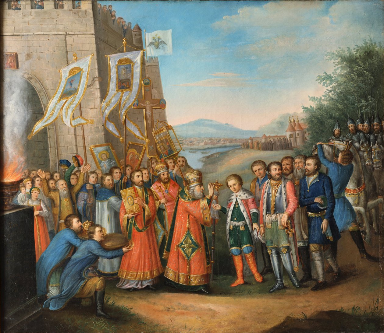 Michel Ier de Russie (1596-1645) – Michaił Fiodorowicz zostaje wezwany na rosyjski tron 14 marca autorstwa Unknown artist