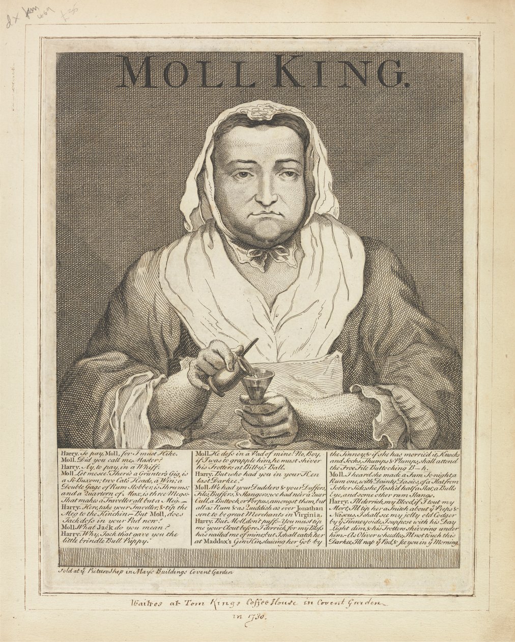Moll King (grawerowany na burcie portret znanej kochanki King