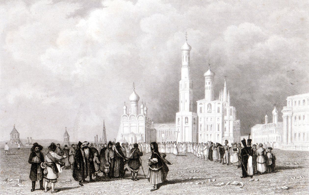 Moskwa. Kościół Iwana Velik autorstwa Unknown artist