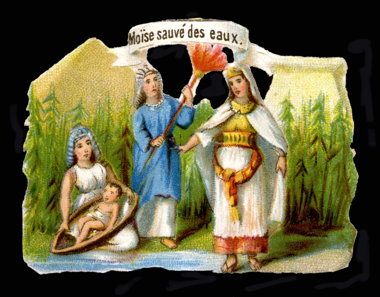 Mojżesz wybawiony z wód autorstwa Unknown artist