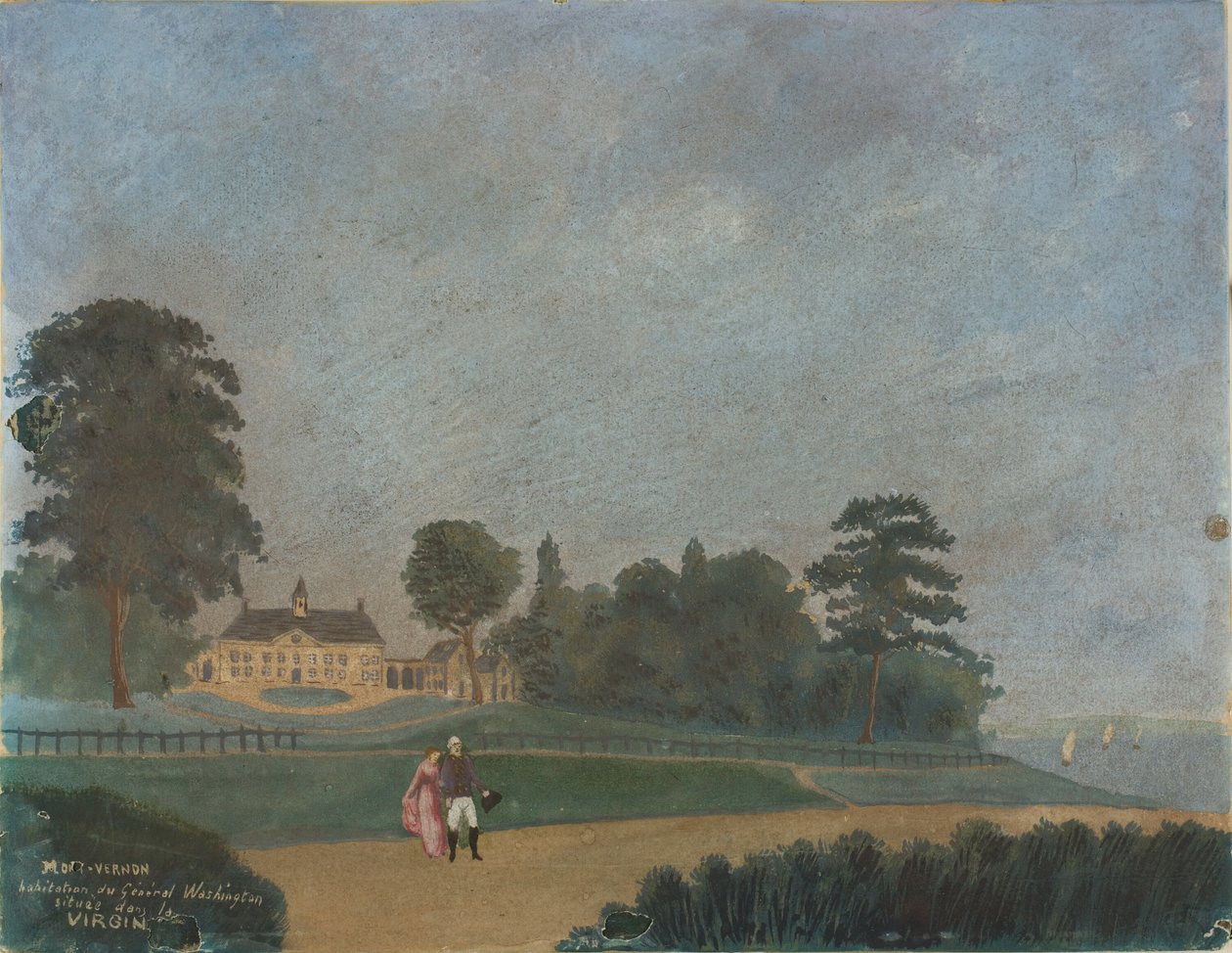 Mount Vernon, dom generała Waszyngtona, Wirginia autorstwa Unknown artist