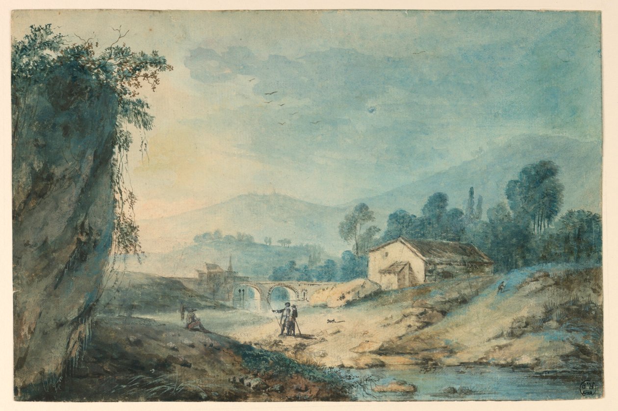 Górzysty krajobraz autorstwa Unknown artist