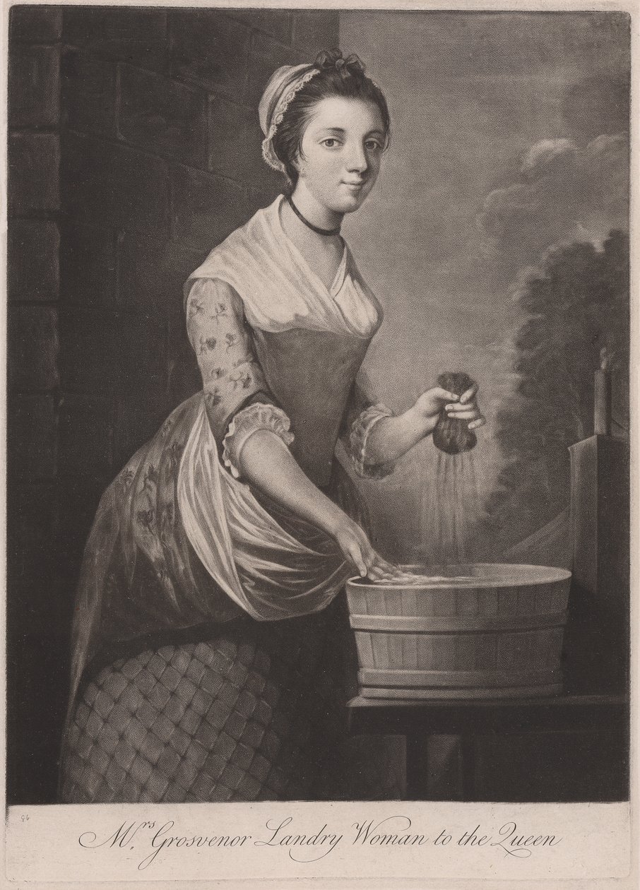 Pani Grosvenor Praczka dla królowej autorstwa Unknown artist