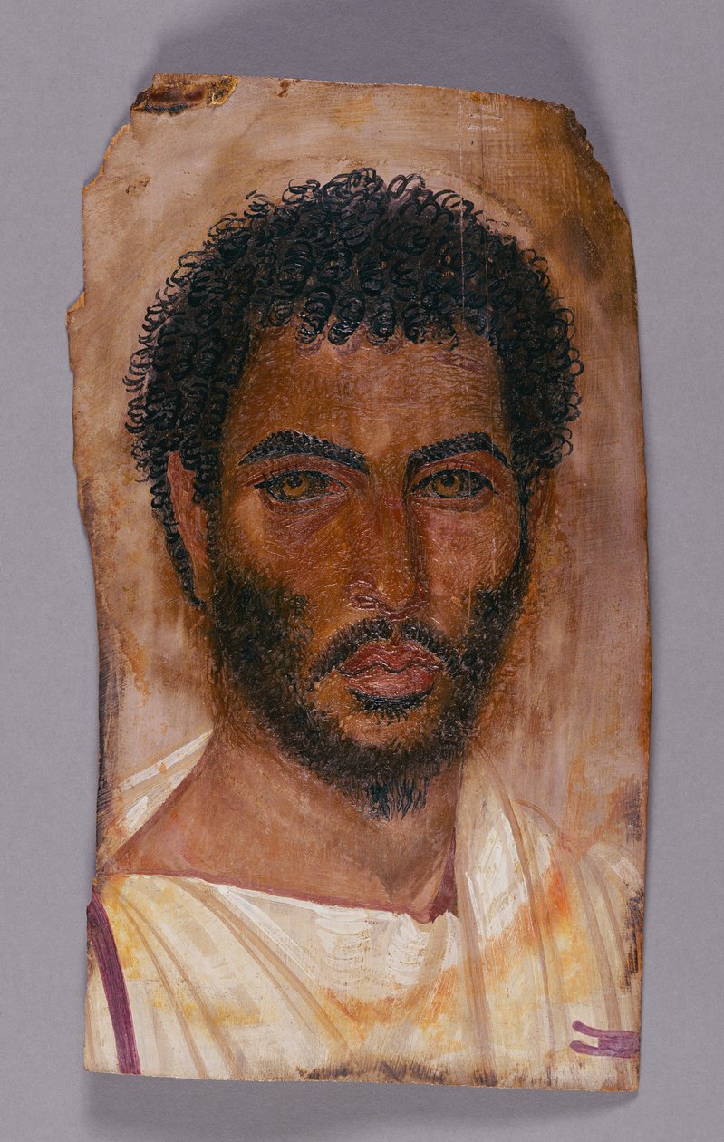 Mumijny portret brodatego mężczyzny autorstwa Unknown artist