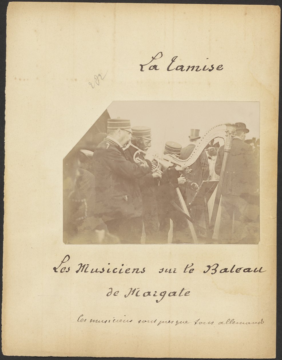 [Muzycy na łodzi z Margate]. autorstwa Unknown artist