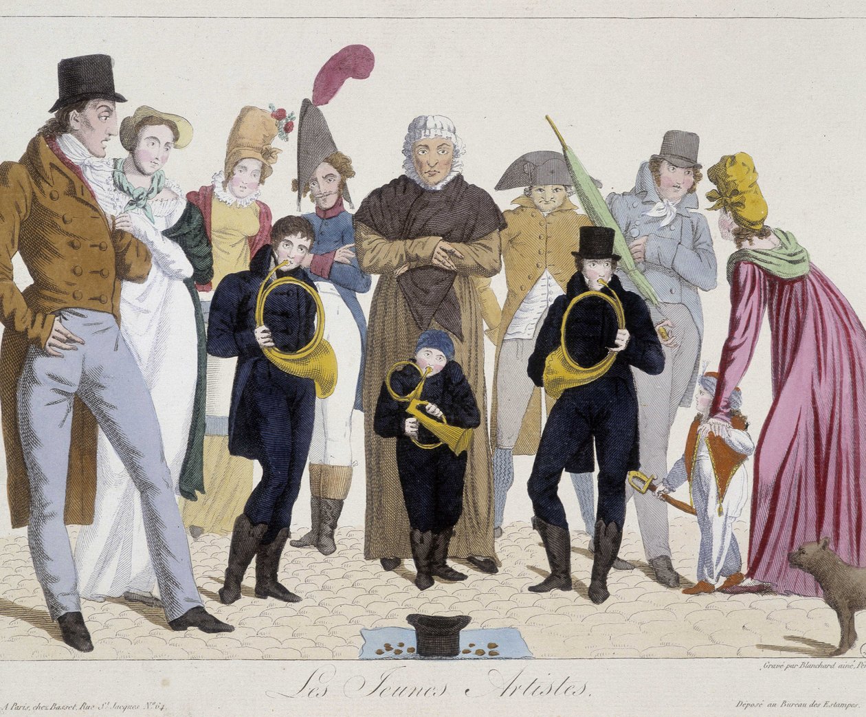 Muzycy na ulicy: młodzi artyści (róg) - Carnavalet autorstwa Unknown artist