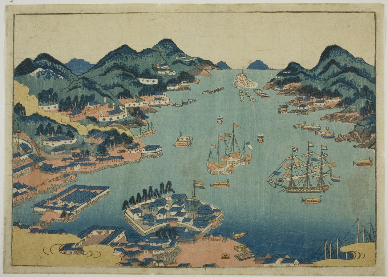 Port Nagasaki autorstwa Unknown artist