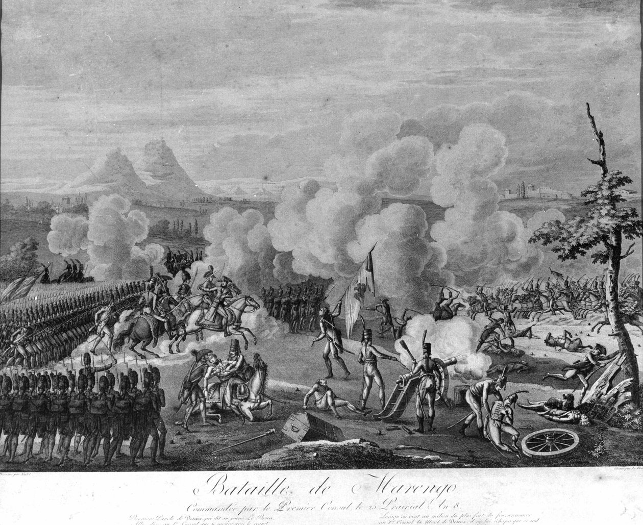 Wojna Napoleońska: Bitwa pod Marengo, 14 czerwca autorstwa Unknown artist