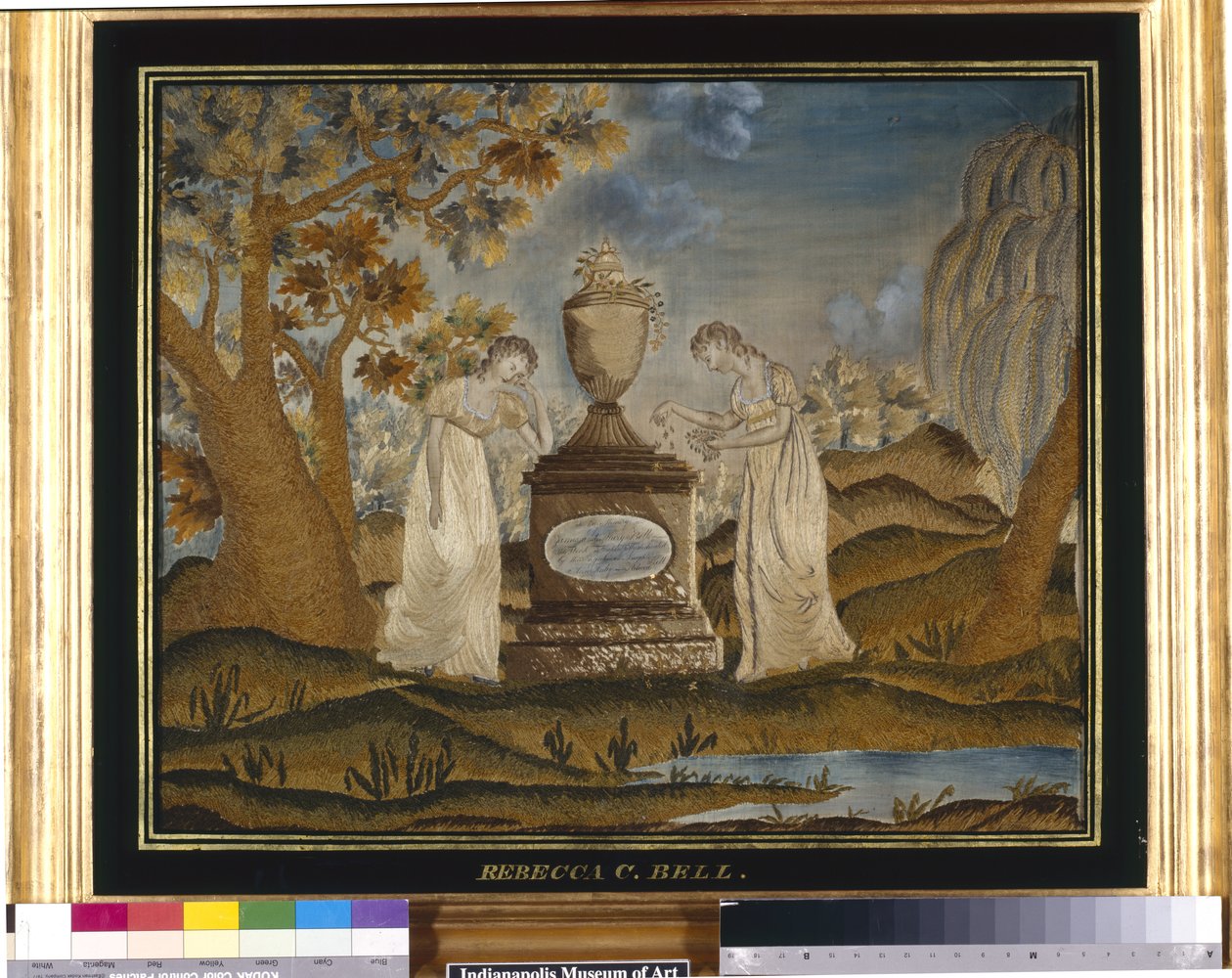 Obraz Żałobny Robótki Ręczne (nićmi jedwabnymi, haftowany) autorstwa Unknown artist