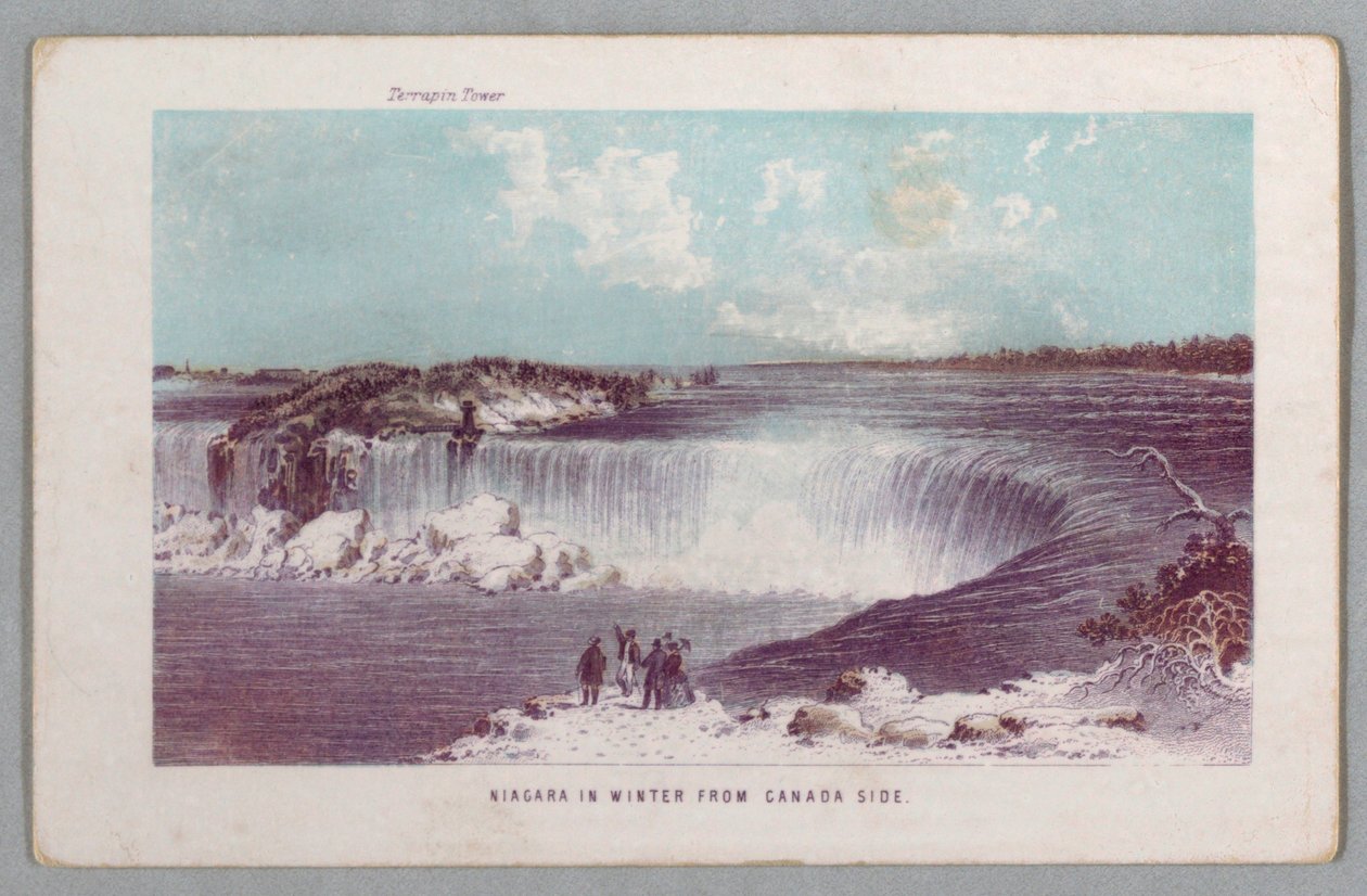 Niagara zimą z Kanady Strona z Falls of Niagara: Being a Complete Guide autorstwa Unknown artist