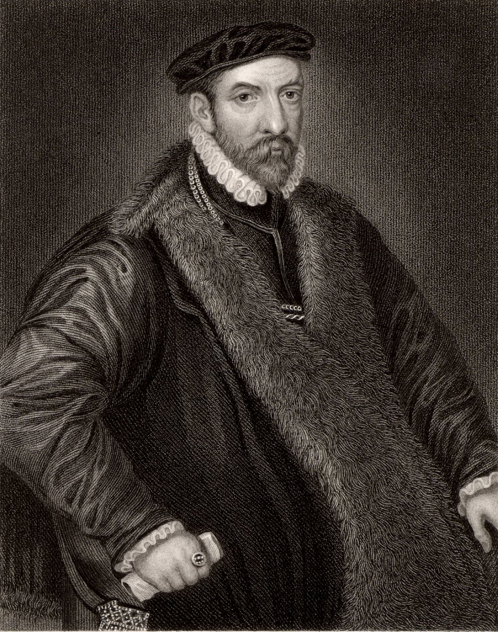 Nicholas Bacon (1509-1579) autorstwa Unknown artist