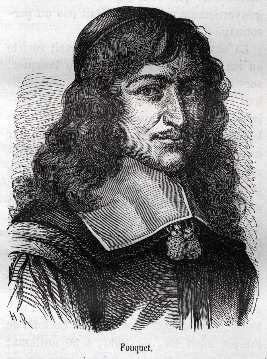 Nicolas Fouquet (1615-1680), francuski mąż stanu. Grawerowanie z „”L
