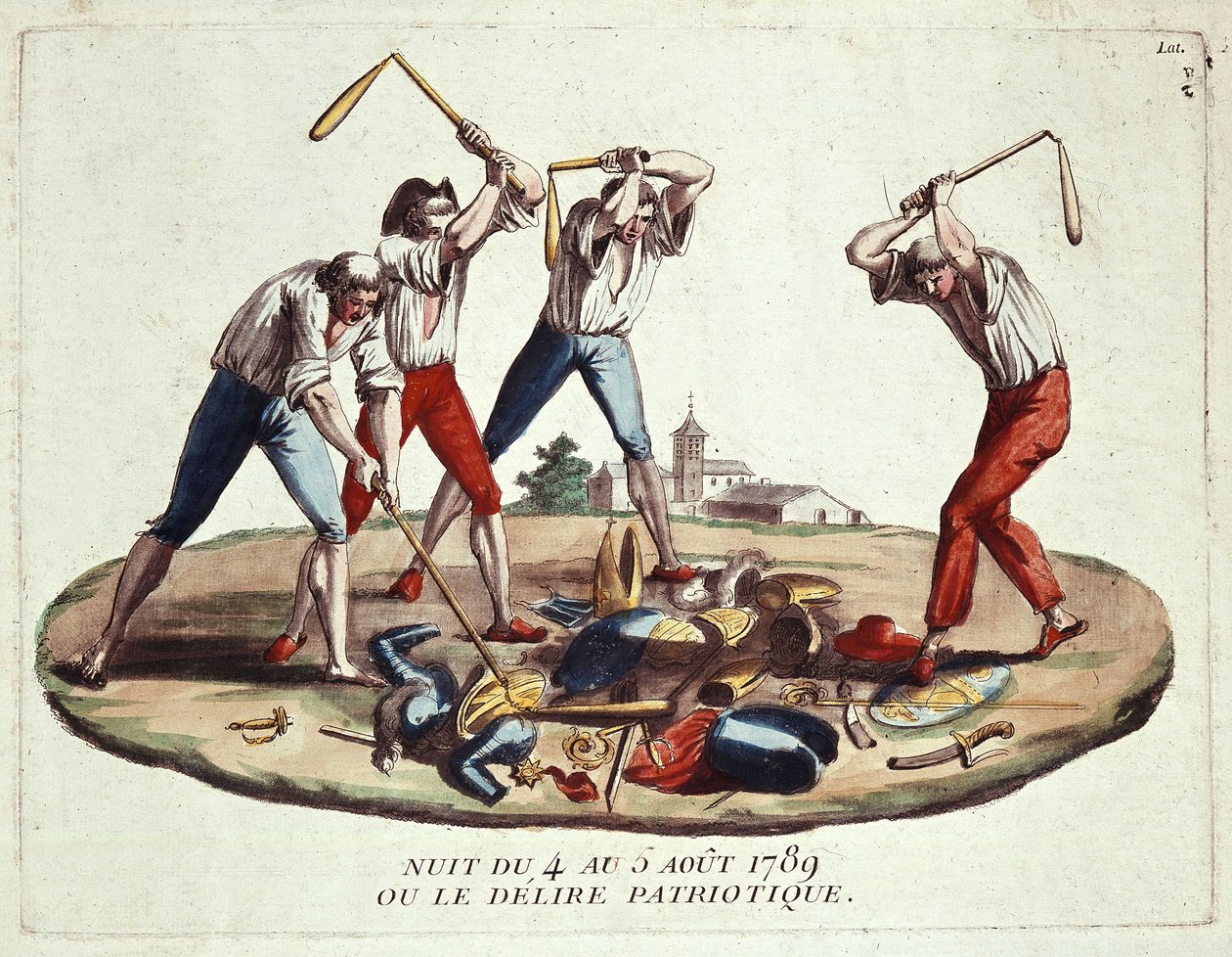 Noc z 4 na 5 sierpnia 1789, czyli patriotyczne delirium, koniec XVIII wieku autorstwa Unknown artist
