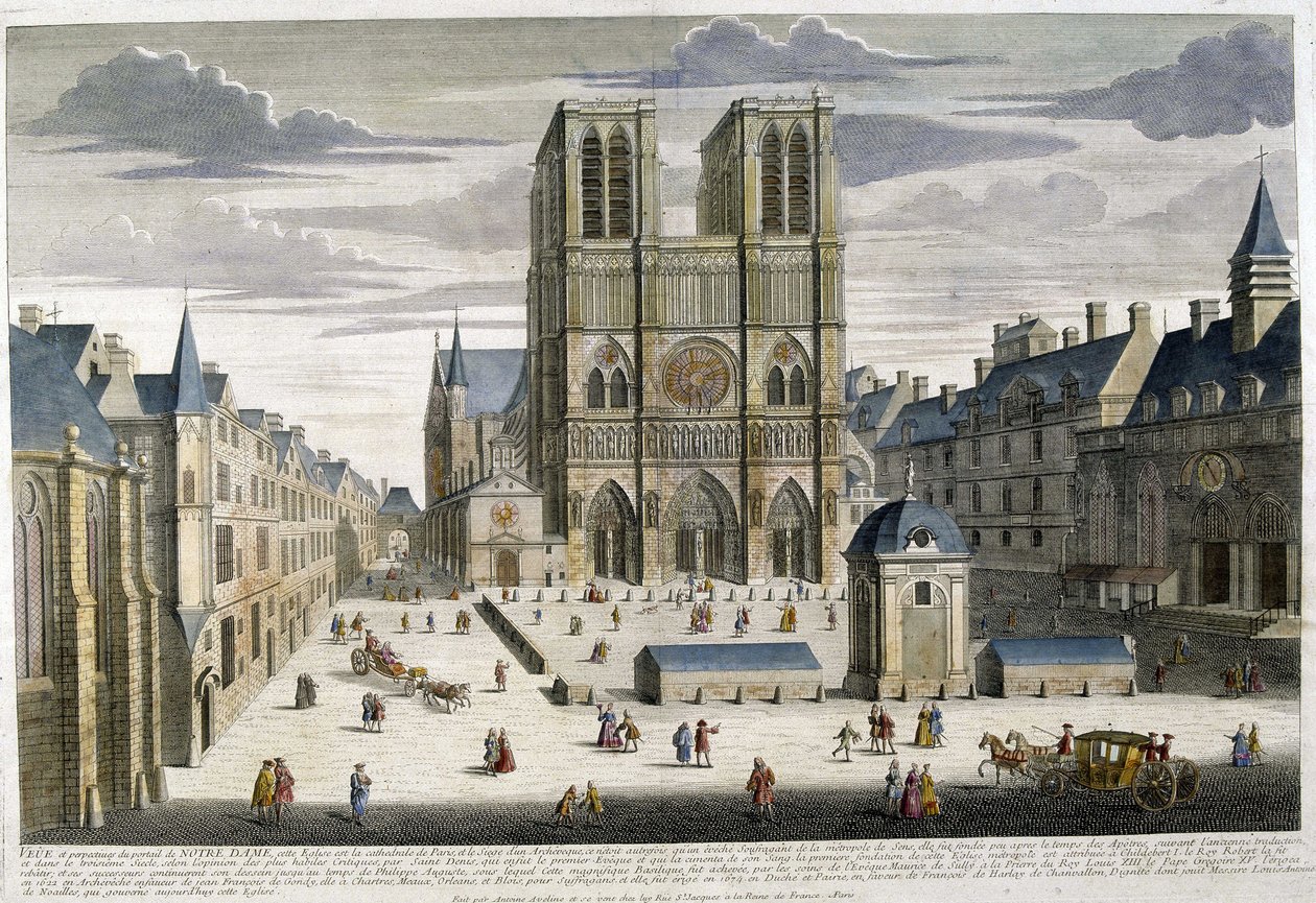 Notre Dame w Paryżu autorstwa Unknown artist