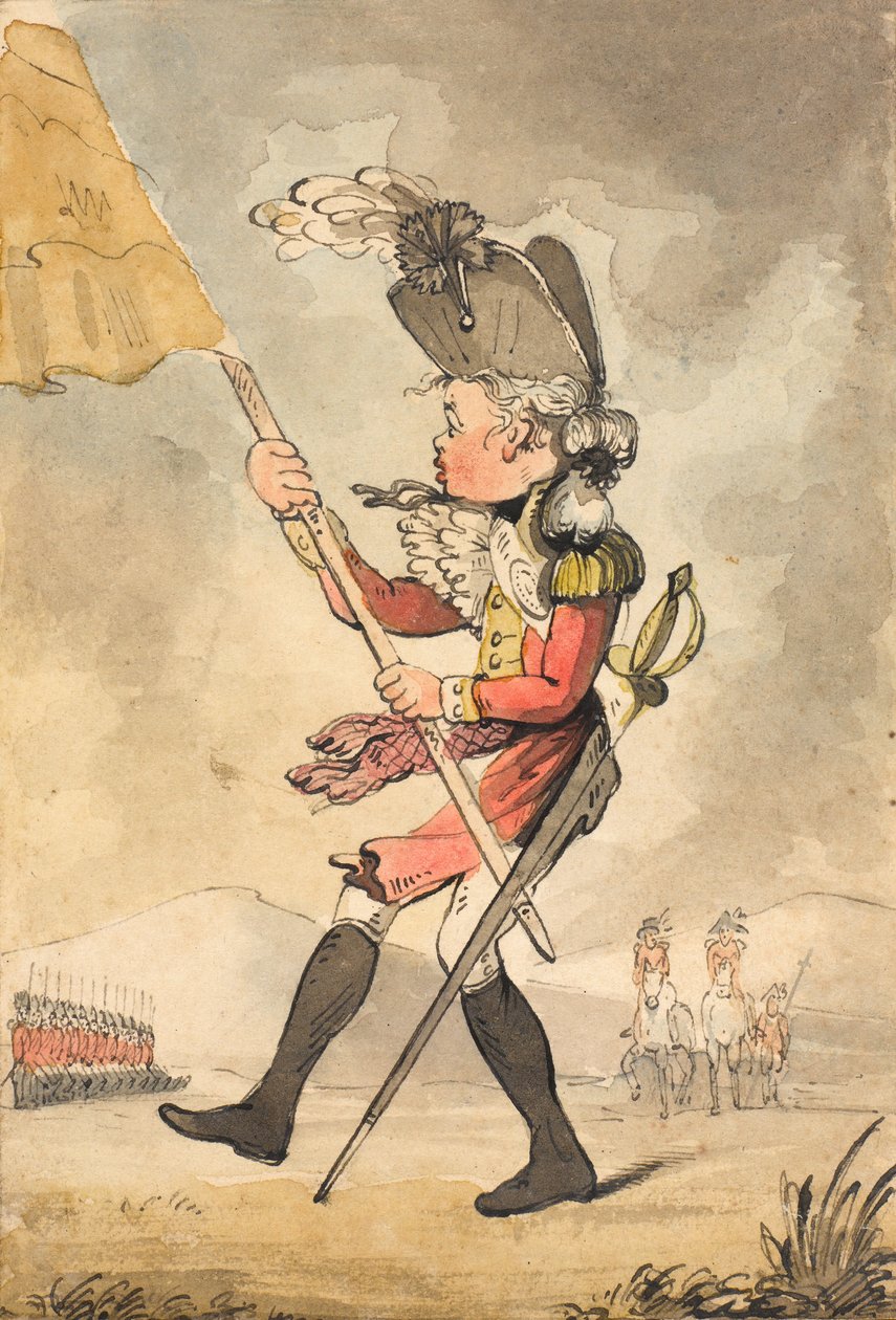 „O La! O La! drogi słodki wiatru oszczędzaj, ale dopóki nie przejdę generała?, 1796. autorstwa Unknown