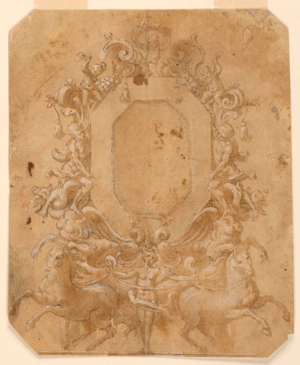 Ośmiokątna dekoracja panelu autorstwa Unknown artist