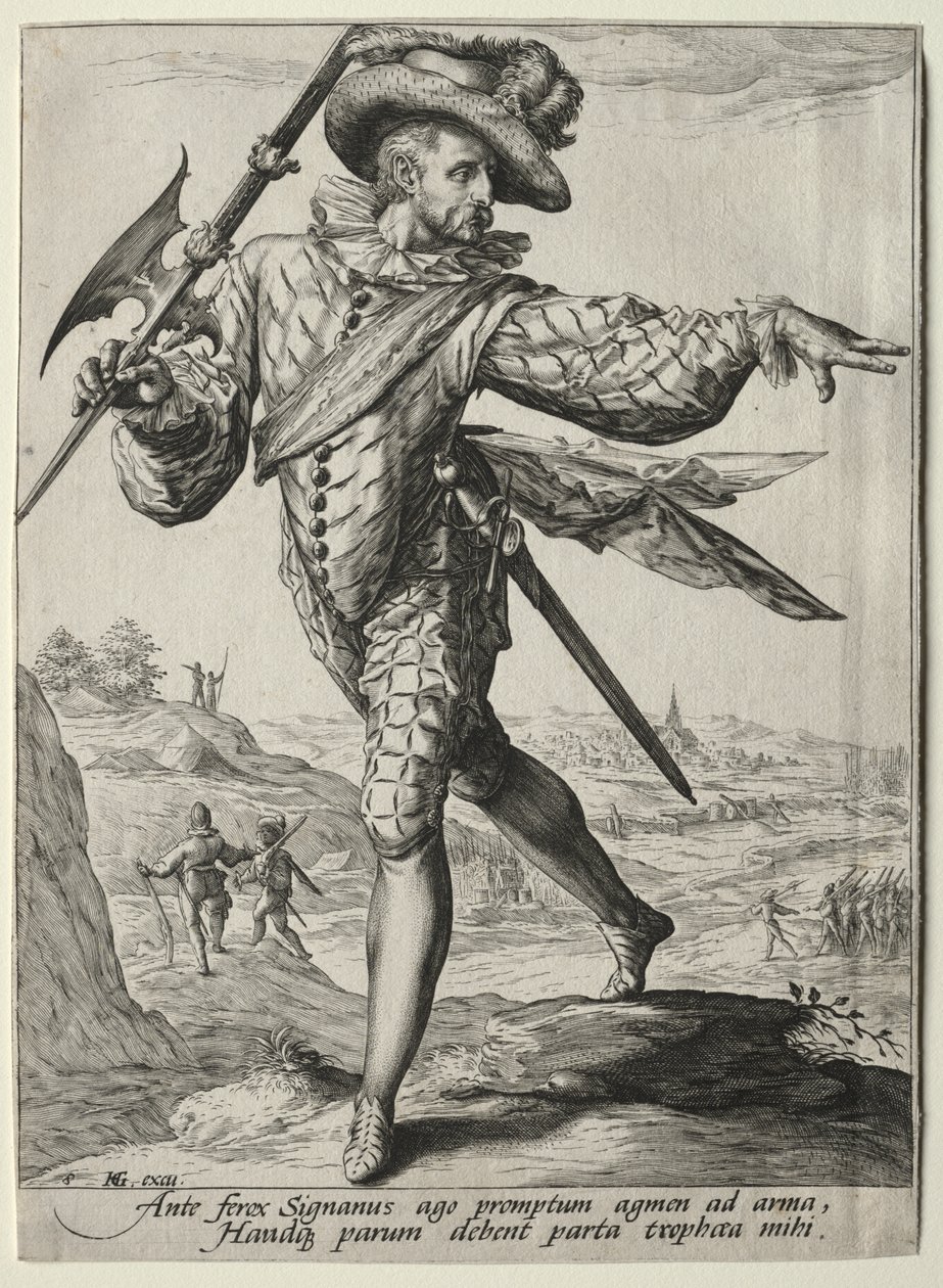 Oficerowie i żołnierze straży przybocznej cesarza Rudolfa II: Sierżant autorstwa Unknown artist