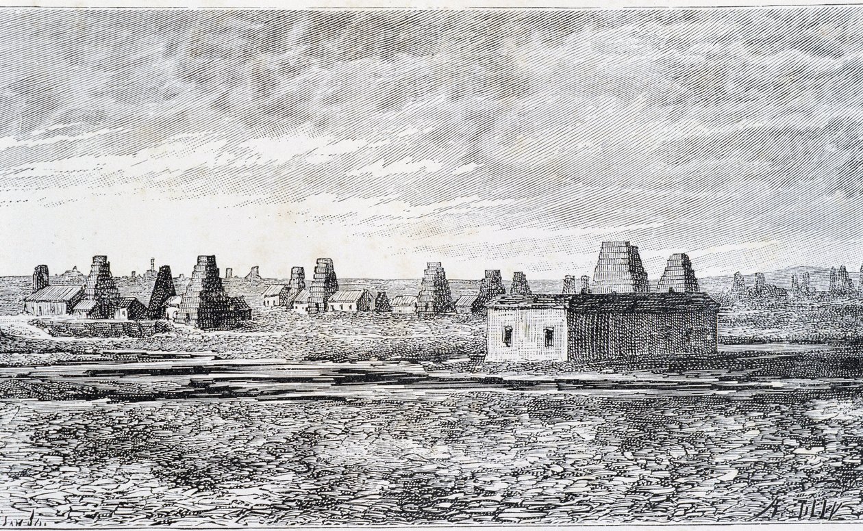 Szyby naftowe, Baku, Kaukaz (Nobel) autorstwa Unknown artist