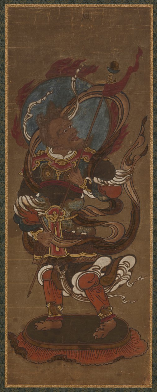 Jeden z dwunastu dewów: Fu-ten (<em>Vayu</em>) autorstwa Unknown artist