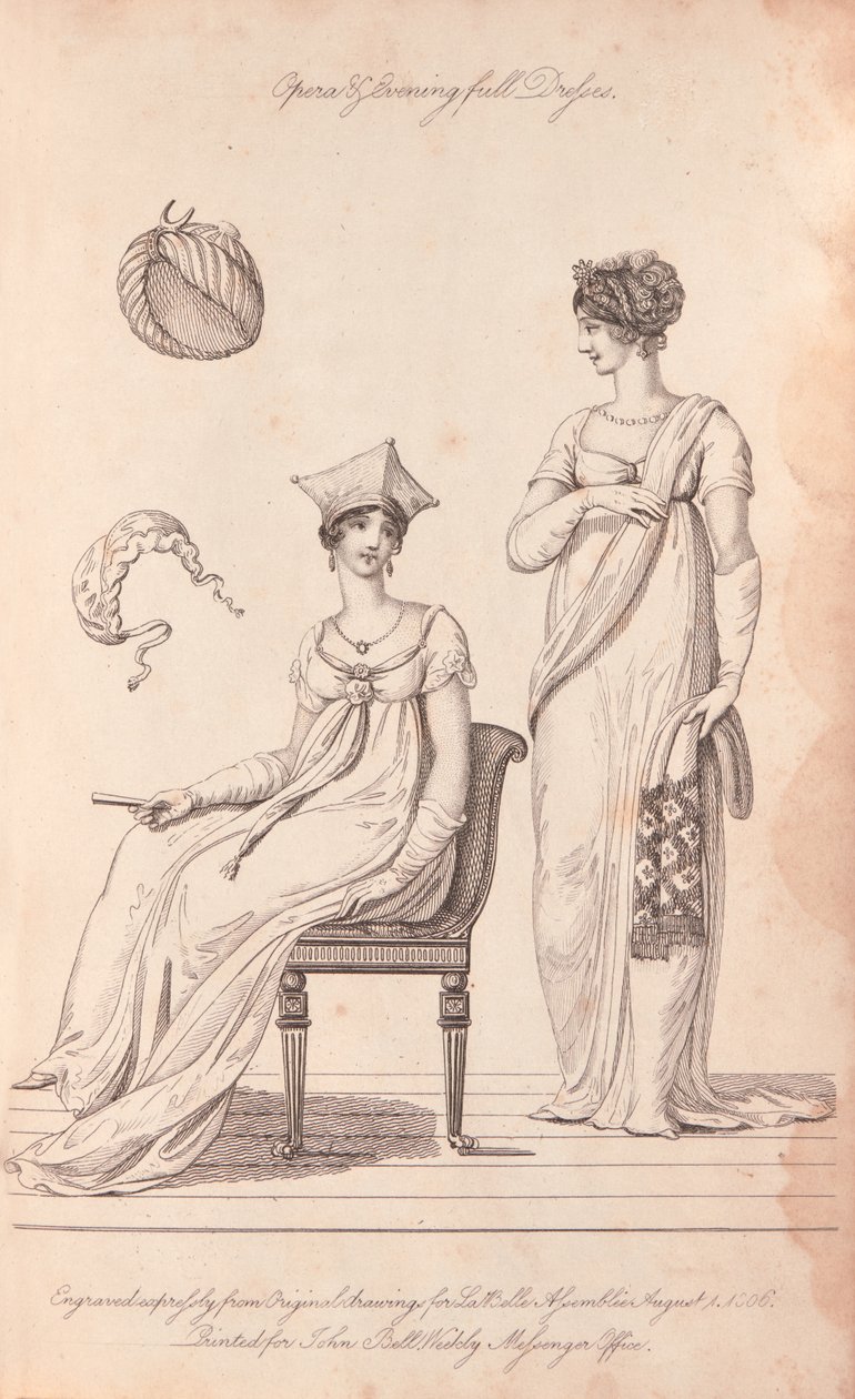 Pełna suknia wieczorowa w operze autorstwa Unknown artist
