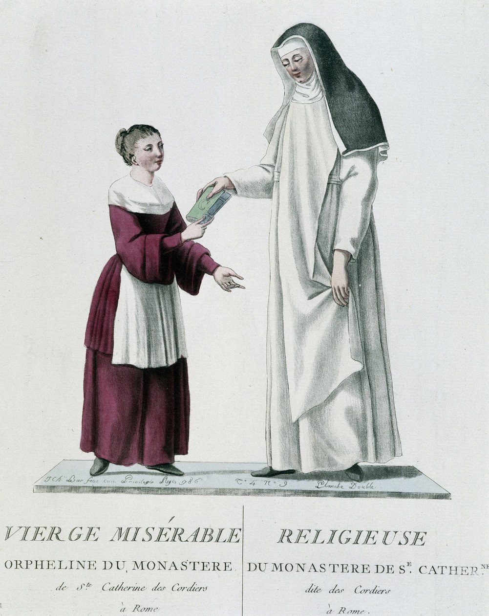 Sierota i religijna nędzna dziewica z klasztoru św Katarzyny des Cordiers w Rzymie autorstwa Unknown artist