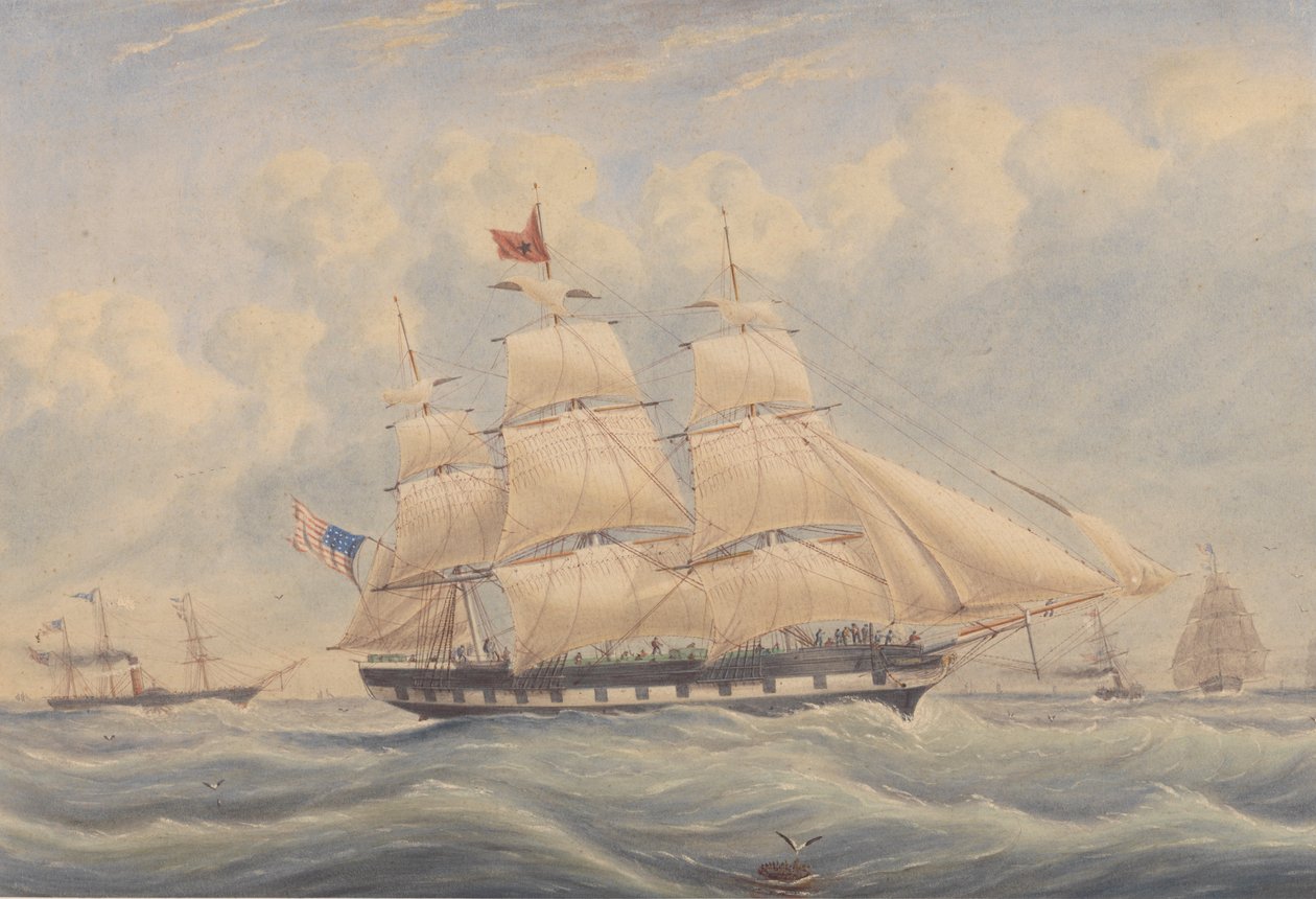 Statek transportowy Ivanhoe 1849 autorstwa Unknown artist