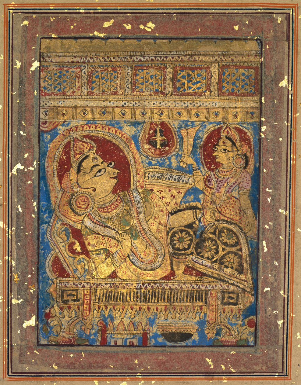 Strona z Kalpa-sutry: Narodziny Mahavira autorstwa Unknown artist