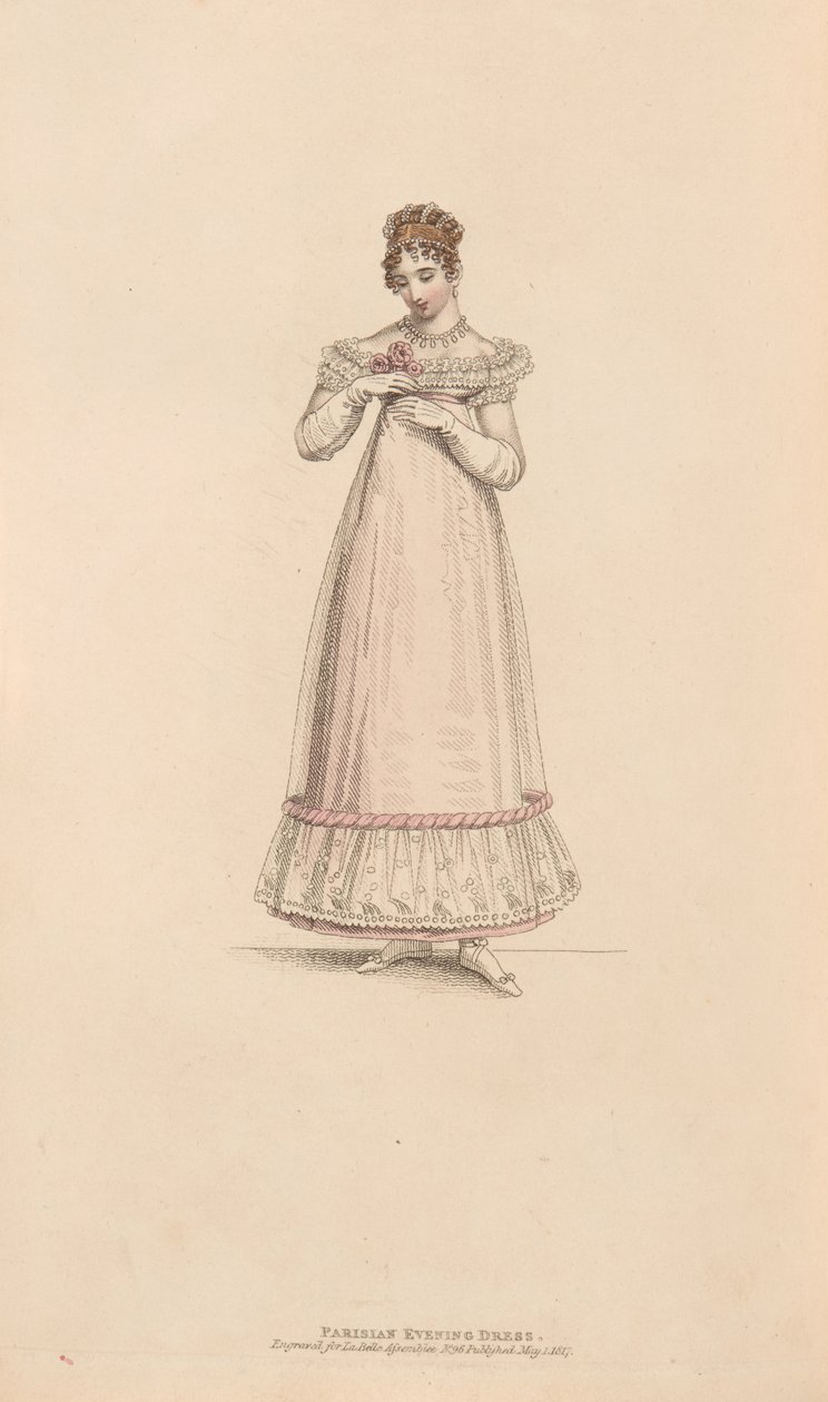 Paryska suknia wieczorowa autorstwa Unknown artist
