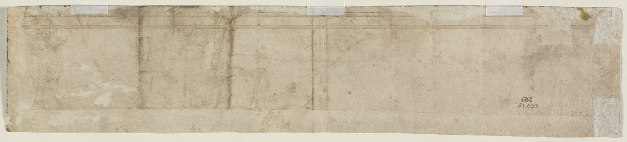 Częściowe studium architektoniczne (verso) autorstwa Unknown artist