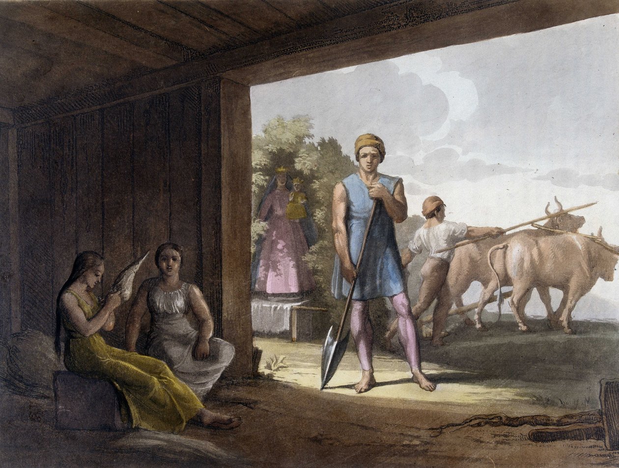 Paternalistyczna kolonizacja przez jezuitów z wykorzystaniem know-how Indian Tupi Guaranis w Paragwaju. autorstwa Unknown artist