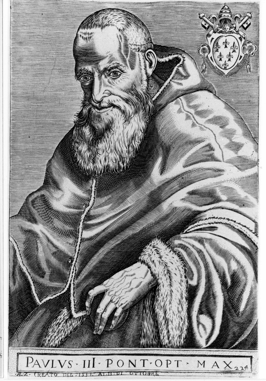 Paweł III (1468-1549). autorstwa Unknown artist