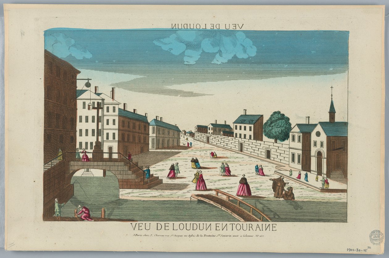 Peep-show, Veu de Londun w Touraine autorstwa Unknown artist