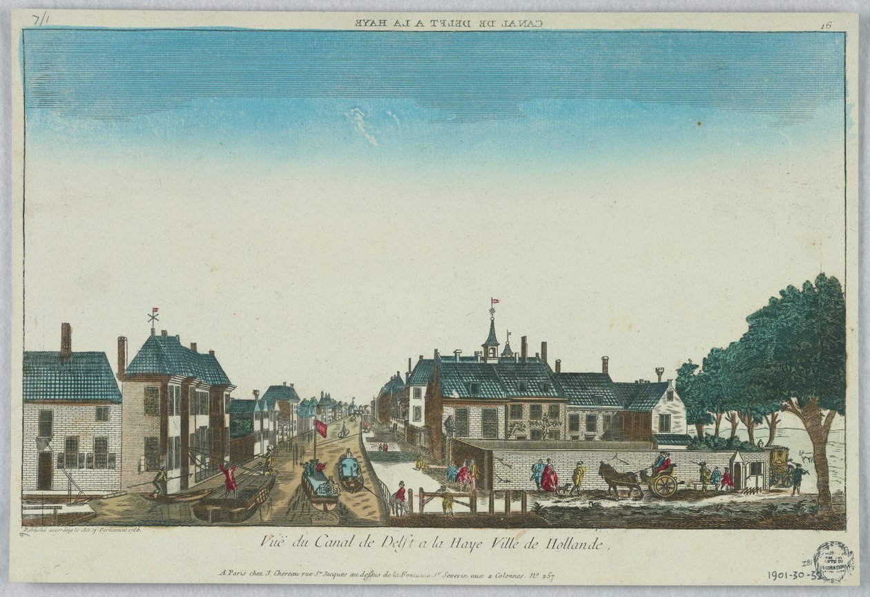 Peep-show, widok na Canal de Delft à la Haye Ville de Hollande, 16 autorstwa Unknown artist