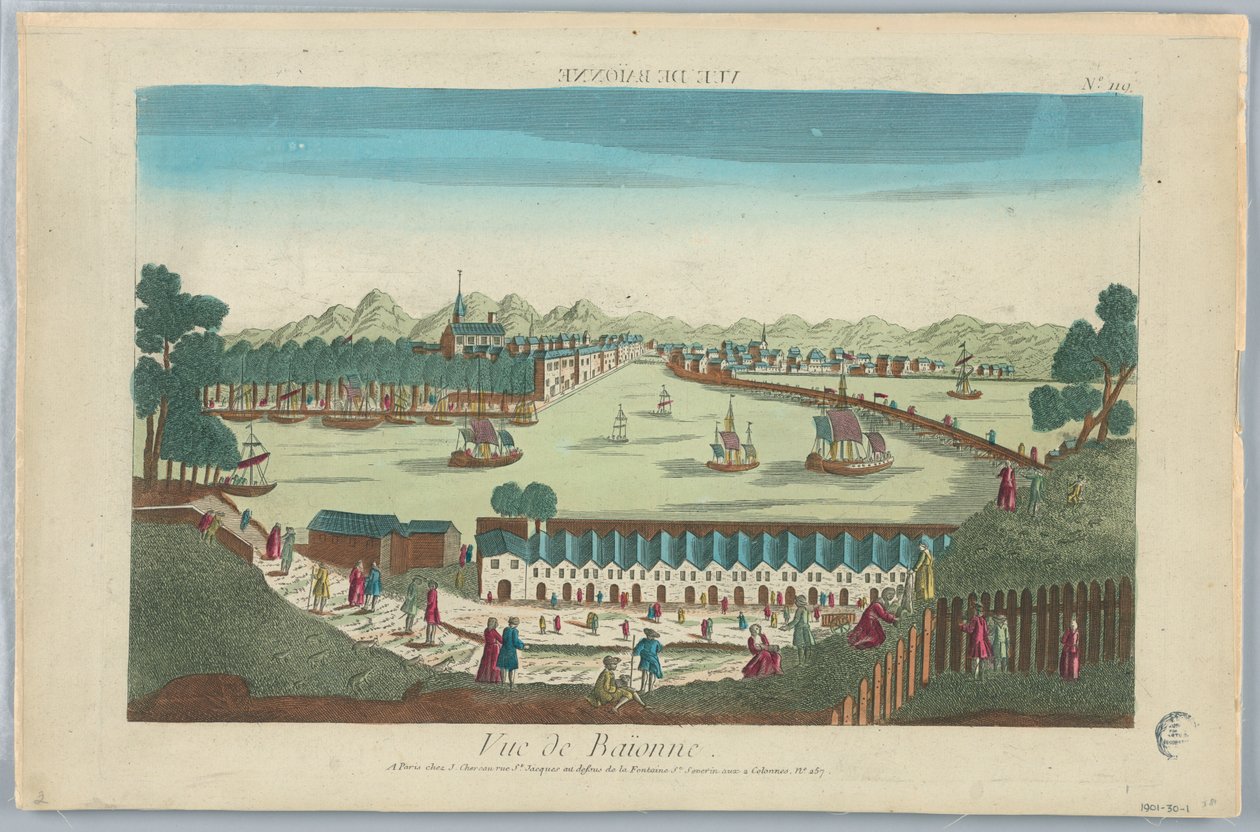 Peep-show, Vue de Baionne, nr. 119 autorstwa Unknown artist