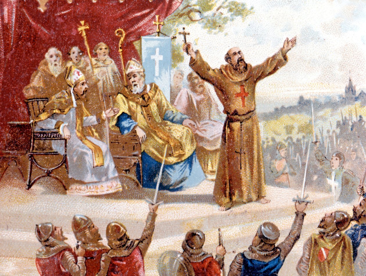 Piotr Pustelnik głosi krucjatę (1095 - 1099) autorstwa Unknown artist