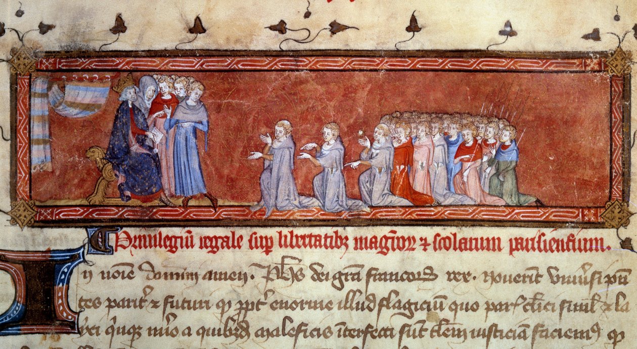 Philippe Auguste (1165 - 1223) przekazał pierwszy przywilej autorstwa Unknown artist