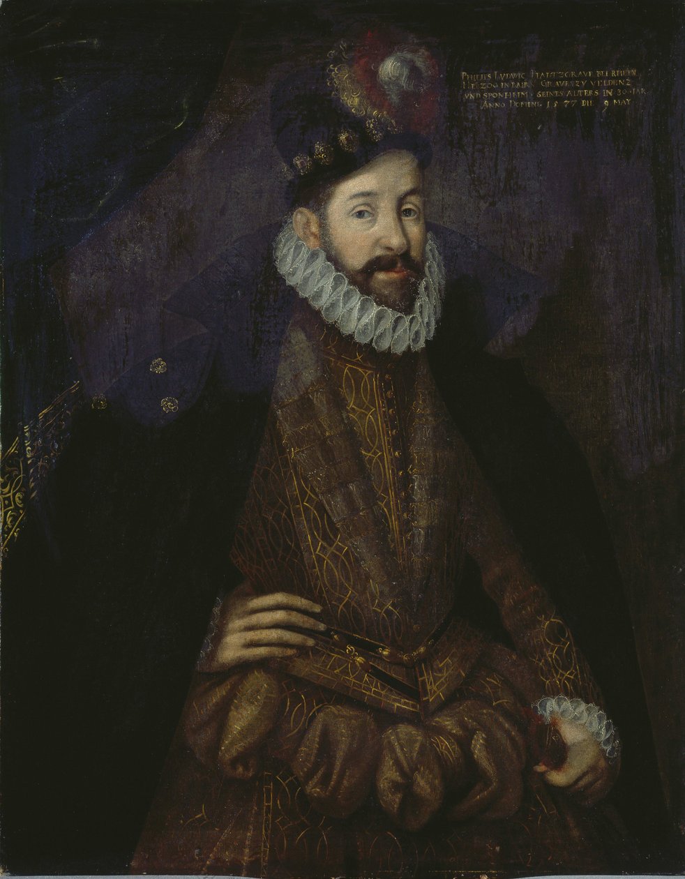 Philippe Louis de Neubourg - (Philippe-Louis de Neubourg) - Portret Filipa Ludwiga (1547-1614), księcia Palatynatu-Neuburg, Anonim . olej na płótnie autorstwa Unknown artist