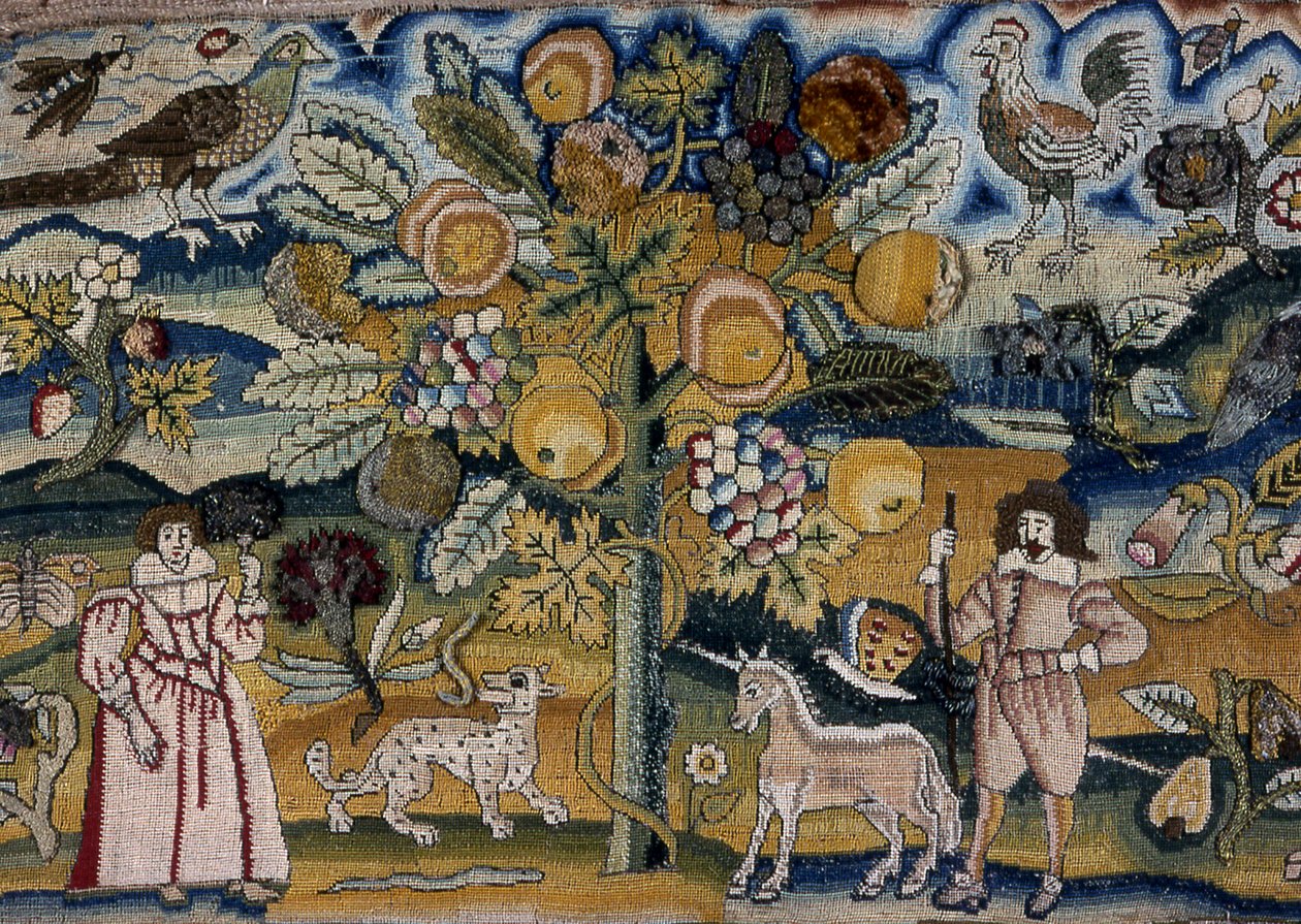 Obrazek przedstawiający Adama i Ewę (robótki ręczne) autorstwa Unknown artist