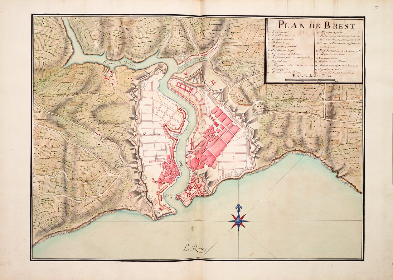 Plan Brześcia autorstwa Unknown artist