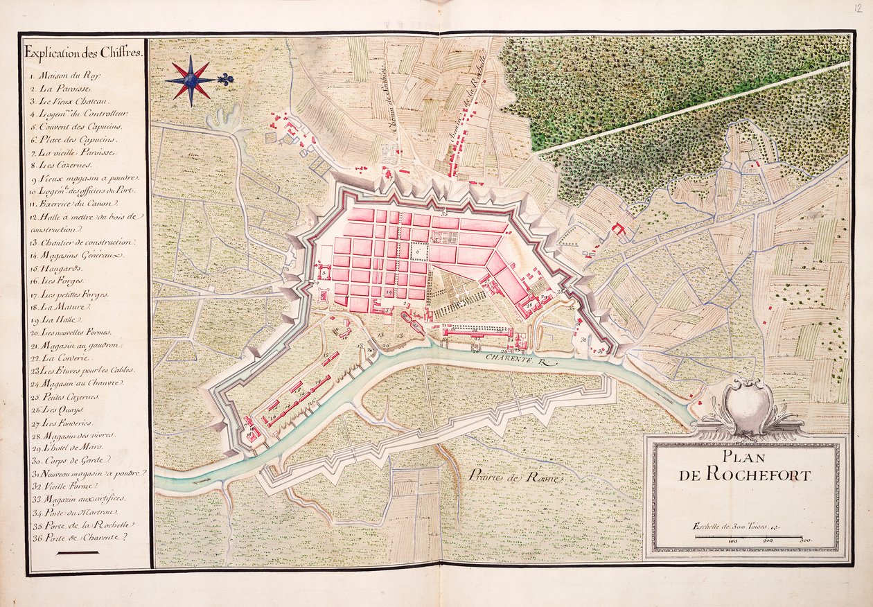 Plan Rochefort autorstwa Unknown artist
